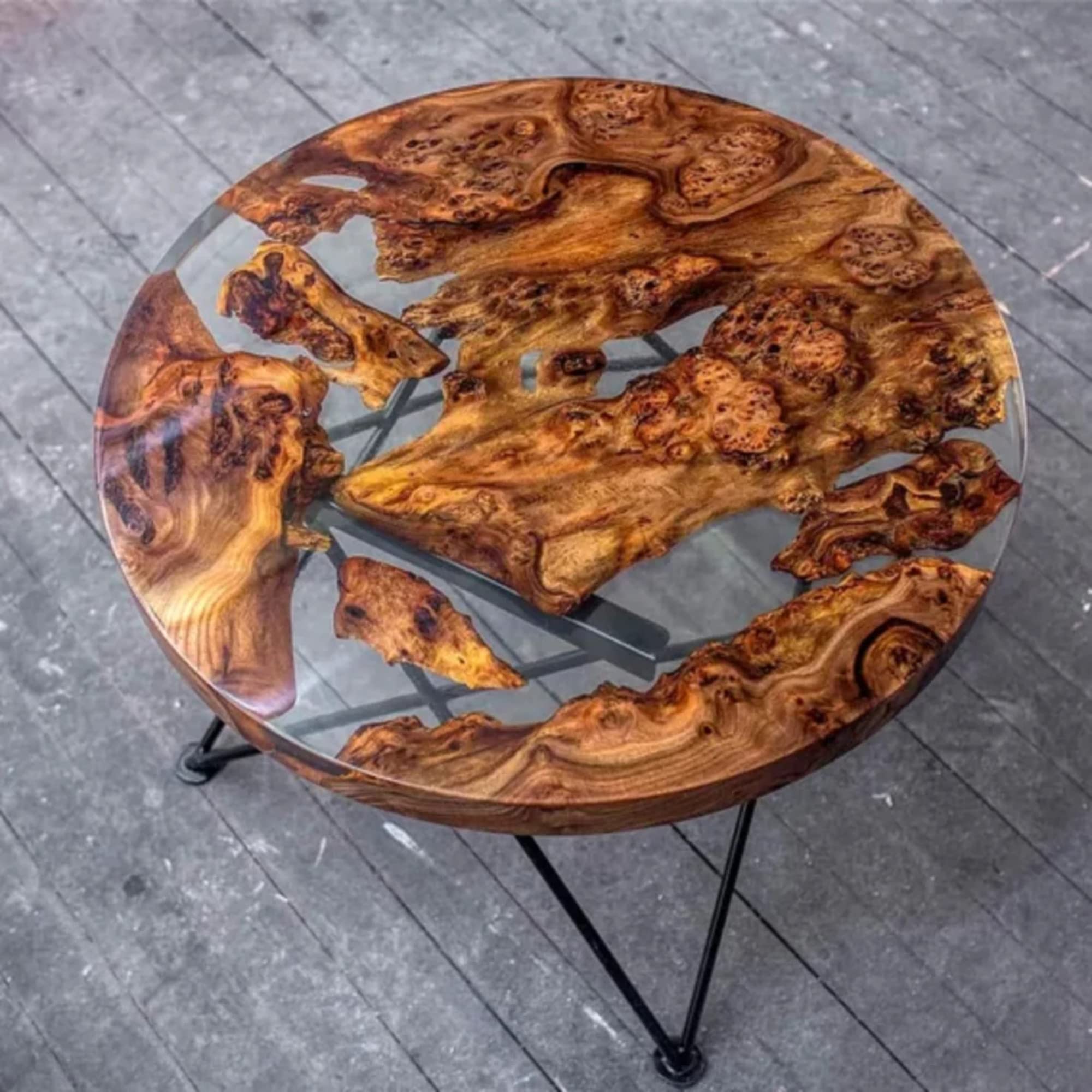 Customized Large EPOXY Table, Resin Dining Table for 2, 4, 6, 8 River Dining Table Top, Wood Epoxy Coffee Table Top, Living Room Table-Tuzech store