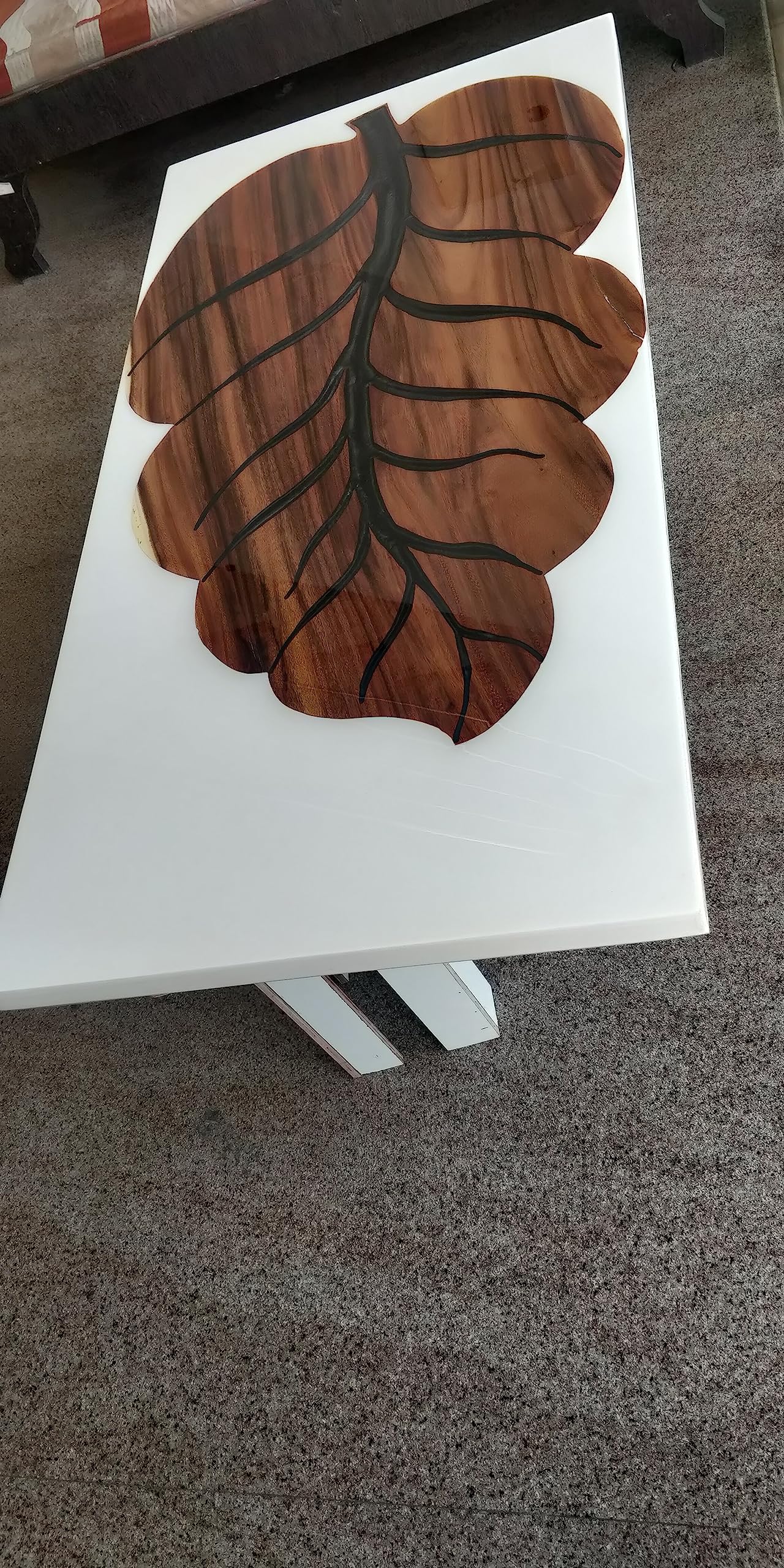 Customized Large Epoxy Table, Clear Resin Dining Table for 2, 4, 6, 8 Leaf Table, Epoxy Coffee Table, Living Room Table, Home décor