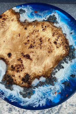 customized-resin-round-table-top-blue-ocean-with-unique-stones-look-coffee-table-resin-table-luxury-table-walnut-table-wooden-resin-table