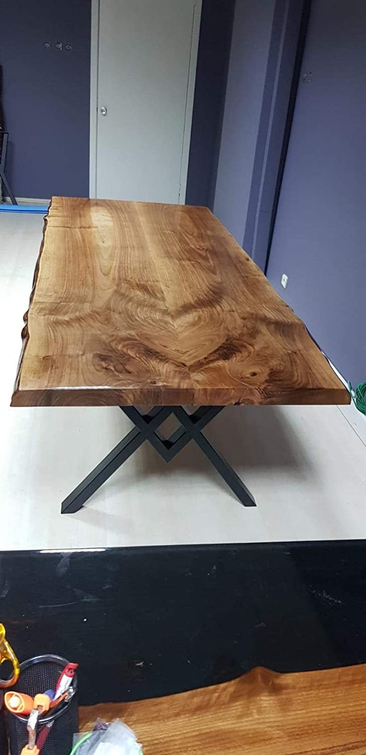 Live Edge Dining Table. Dining Room Table. Table For 2 , 4 , 6, 8 Dining Table Top, Wood Coffee Table Top, Living Room Table-Tuzech store