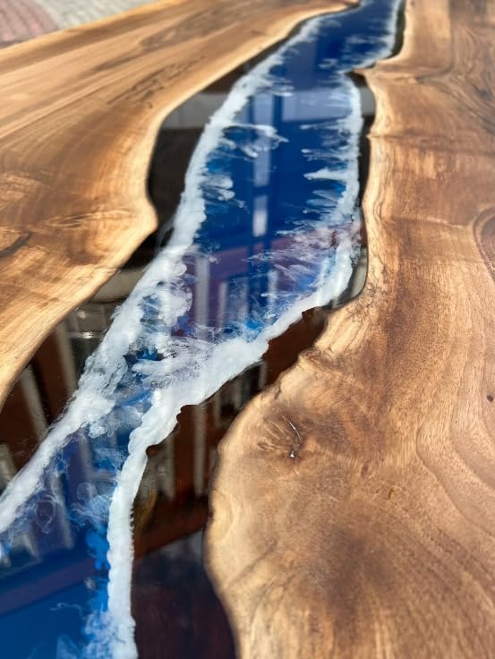 attractive - blue - epoxy - resin - dining - table - coffee - table - conference - table - kitchen - table - living - room - table - bar - counter - table - end - table - side - table - patio - table - home - decor - resinhomefurniture