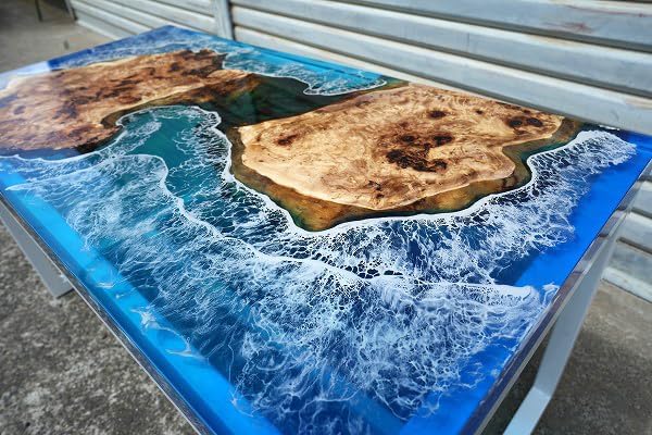 blue - ocean - feel - table - epoxy - dining - table - resin - coffee - table - ocean - table - living - room - table - epoxy - table - top - bar - counter - home - decor - side - table - top - resinhomefurniture