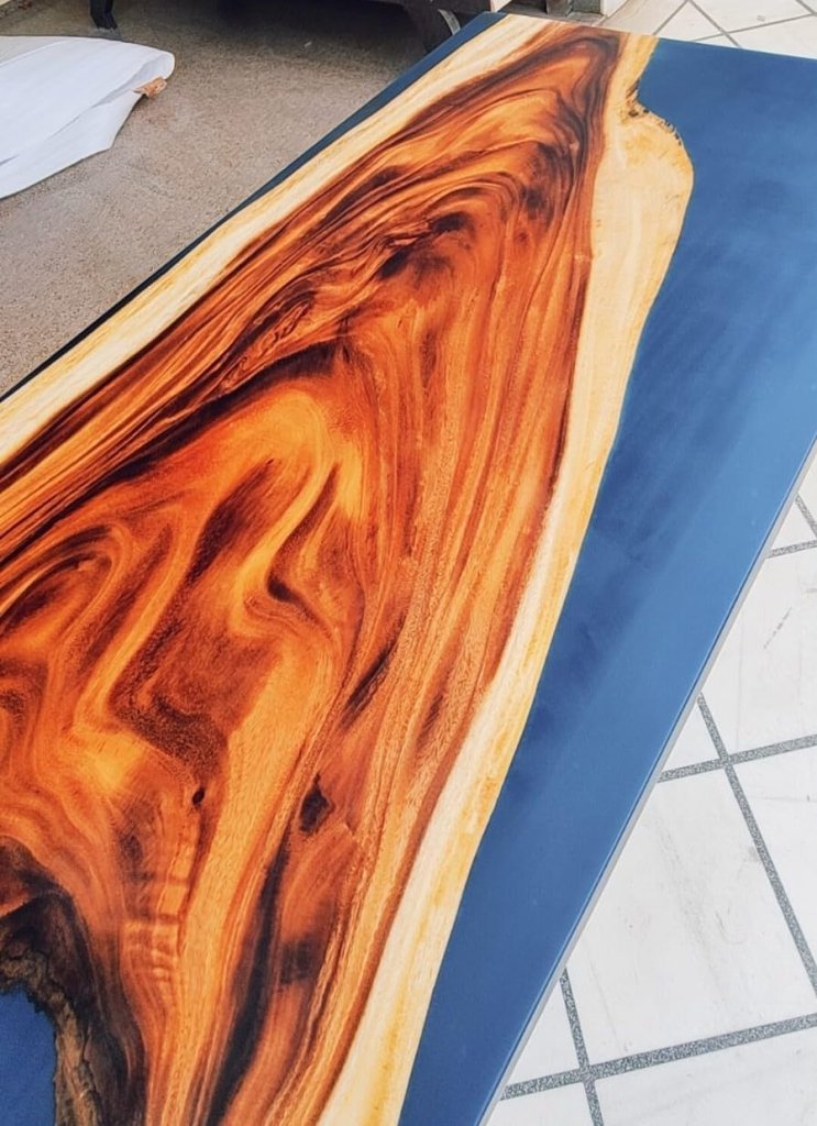classic - dark - blue - river - look - epoxy - resin - dining - table - coffee - table - end - table - wooden - table - living - room - table - bar - counter - home - decor - side - table - top - resinhomefurniture