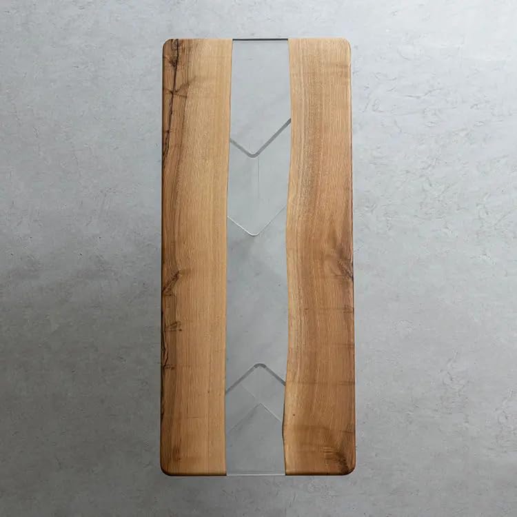 Custom Made Natural Wood with Clear Resin Table Epoxy Dining Table Coffee Table End Table Bar Counter Top Living Room Table Wall Art Wooden Table Home Decor - resinhomefurniture