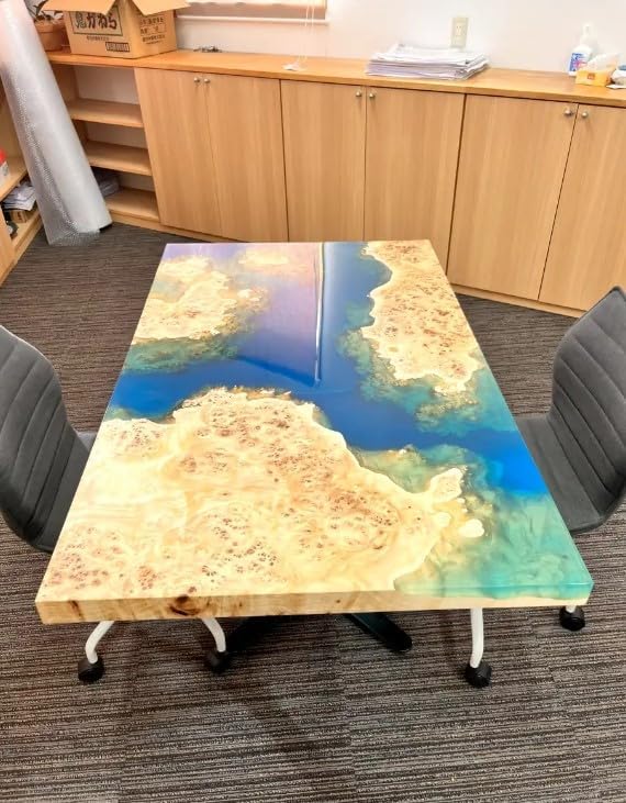 custom - made - unique - wood - with - multi - colour - epoxy - resin - table - epoxy - dining - table - coffee - table - end - table - bar - counter - top - living - room - table - wall - art - wooden - table - resinhomefurniture