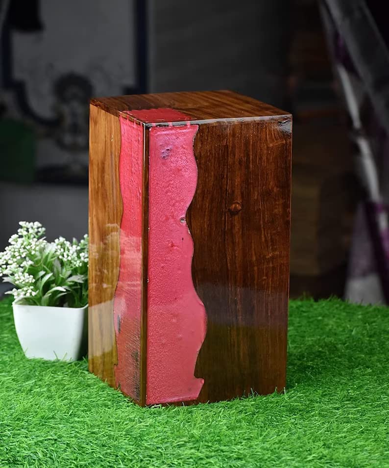 Customizable Resin Urns Adult/Pet Cremation Urns Human Ashes Decorative Wooden Urns for Ashe Burial Funeral Urns, Name Can Be Customized on Urns - resinhomefurniture