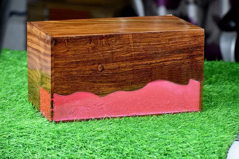 Customizable Resin Urns Adult/Pet Cremation Urns Human Ashes Decorative Wooden Urns for Ashe Burial Funeral Urns, Name Can Be Customized on Urns - resinhomefurniture