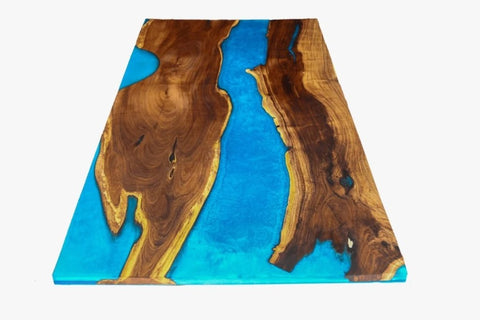 Customized Large Epoxy Multi Channel Table, Resin River Dining Table for 2, 4, 6, 8 Flexible and Customized, Living Room Table, Home décor - resinhomefurniture