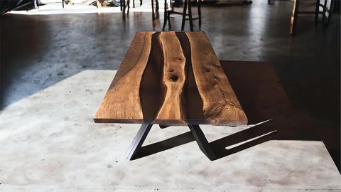 Customized Large Epoxy Table, Black Epoxy Table Table, Resin Dining Table for 2, 4, 6, 8, Epoxy Coffee Table, Living Room Table, Home décor - resinhomefurniture