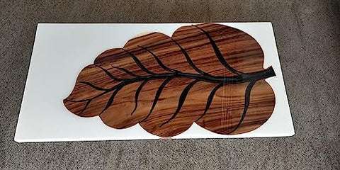 Customized Large Epoxy Table, Clear Resin Dining Table for 2, 4, 6, 8 Leaf Table, Epoxy Coffee Table, Living Room Table, Home décor - resinhomefurniture