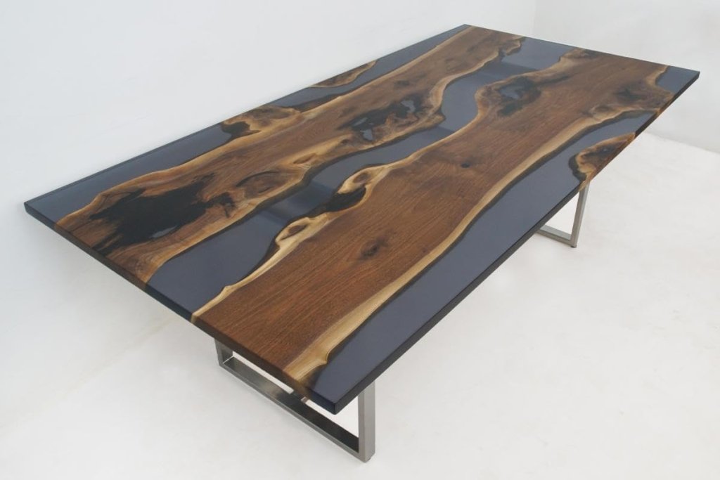 Customized Large Epoxy Table, Clear Transparent Black, Resin Dining Table for 2, 4, 6, 8, Epoxy Coffee Table, Living Room Table, Home décor - resinhomefurniture