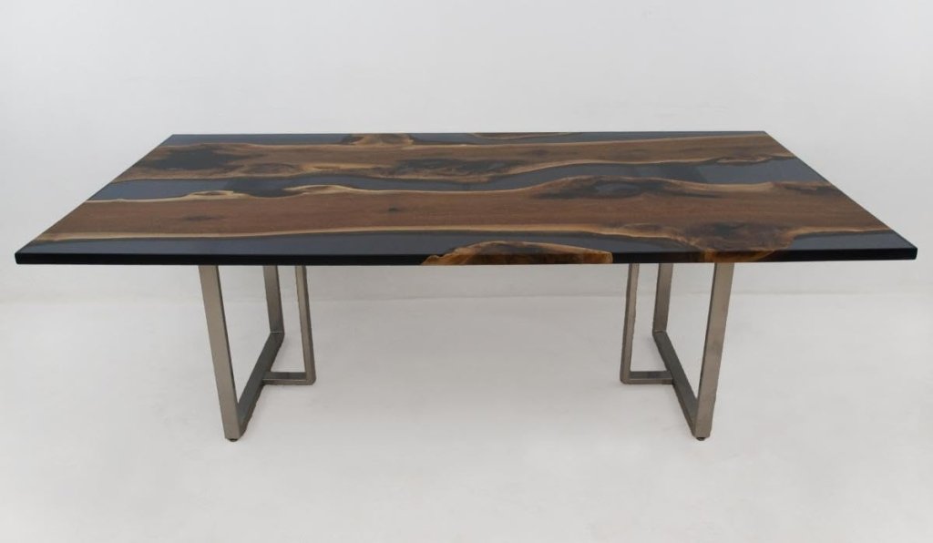 Customized Large Epoxy Table, Clear Transparent Black, Resin Dining Table for 2, 4, 6, 8, Epoxy Coffee Table, Living Room Table, Home décor - resinhomefurniture