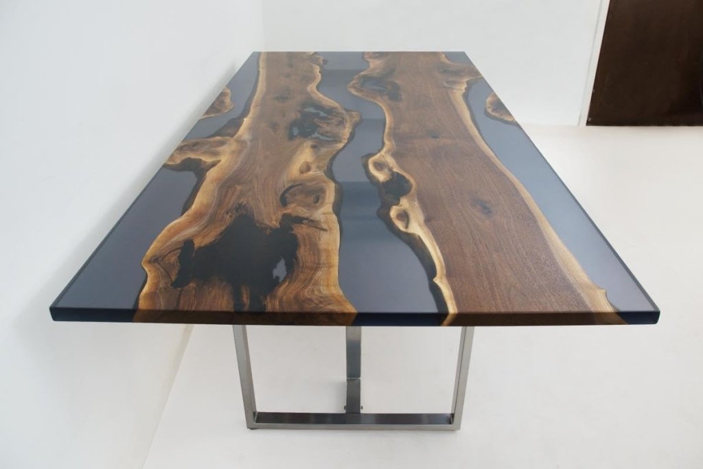 Customized Large Epoxy Table, Clear Transparent Black, Resin Dining Table for 2, 4, 6, 8, Epoxy Coffee Table, Living Room Table, Home décor - resinhomefurniture