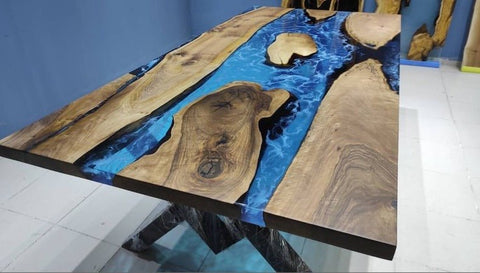 Customized Large Epoxy Table, Multi Ocean River, Dining Table for 2, 4, 6, 8, Living Room Table Epoxy Coffee Table Top, Resin Bar Counter - resinhomefurniture