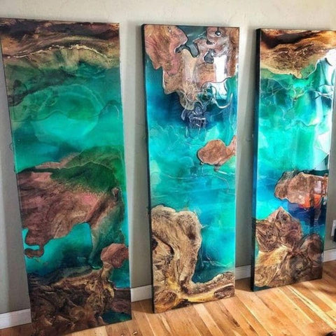 Customized Large Epoxy Table, Resin Dining Table for 2, 4, 6, 8, Epoxy Coffee Table, Living Room Table, Home Decor, Bar Counter - resinhomefurniture