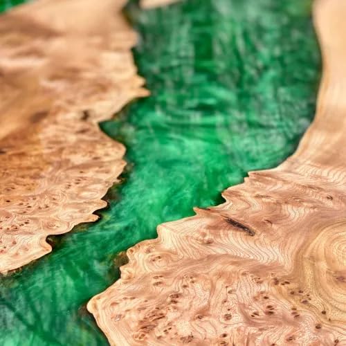 Customized Large Epoxy Table, Resin Dining Table for 2, 4, 6, 8 Green Forest Table, Epoxy Coffee Table, Living Room Table, Home décor - resinhomefurniture