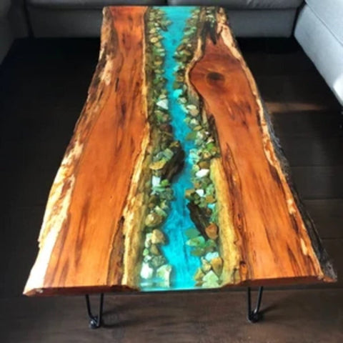 Customized Large EPOXY Table, Resin Dining Table for 2, 4, 6, 8 River Dining Table Top, Pabbuls River Top, Wood Epoxy Coffee Table Top, Living Room Table - resinhomefurniture