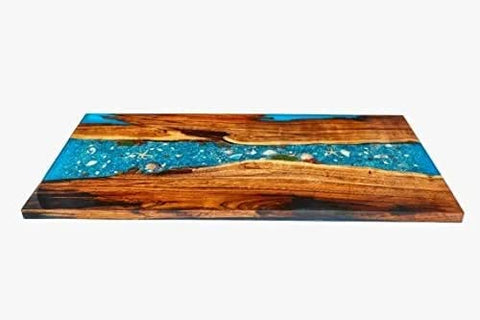 Customized Large Epoxy Table, Resin River Dining Table for 2, 4, 6, 8, Hallway Table Living Room Table Epoxy Coffee Table Top, Bar Counter - resinhomefurniture