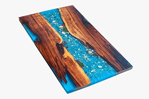 Customized Large Epoxy Table, Resin River Dining Table for 2, 4, 6, 8, Hallway Table Living Room Table Epoxy Coffee Table Top, Bar Counter - resinhomefurniture
