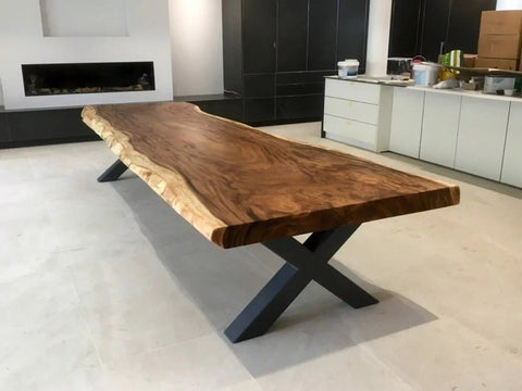 Customized Large Epoxy Table, Wooden Live Edge, Dining Table for 2, 4, 6, 8, Living Room Table Epoxy Coffee Table Top, Resin Bar Counter - resinhomefurniture