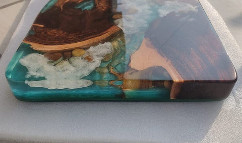 Customized Large Resin Epoxy Real Mountain Feel Table, Epoxy River Dining Table for 2, 4, 6, 8 Living Room Table, Home décor, Bar Counter - resinhomefurniture