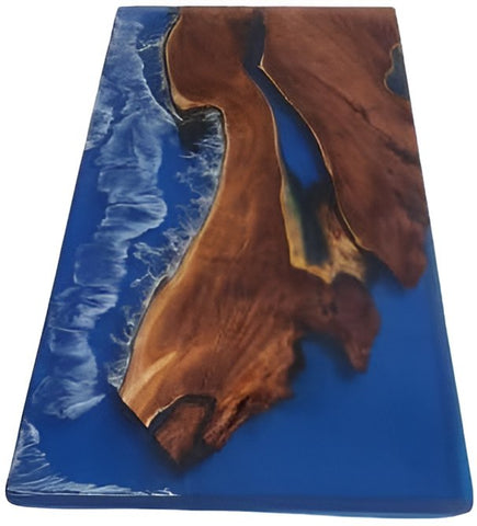 Customized Large Resin Waves Epoxy Table, Epoxy River Dining Table for 2, 4, 6, 8 Customized, Living Room Table, Home d?cor - resinhomefurniture