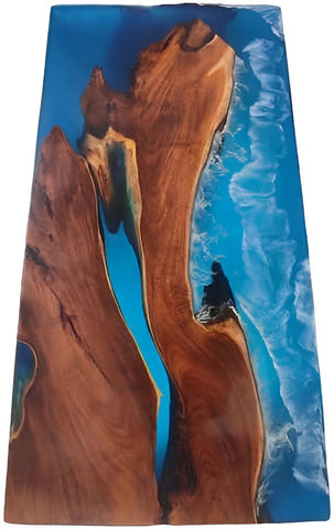 Customized Large Resin Waves Epoxy Table, Epoxy River Dining Table for 2, 4, 6, 8 Customized, Living Room Table, Home d?cor - resinhomefurniture