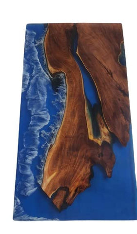 Customized Large Resin Waves Epoxy Table, Epoxy River Dining Table for 2, 4, 6, 8 Customized, Living Room Table, Home décor - resinhomefurniture