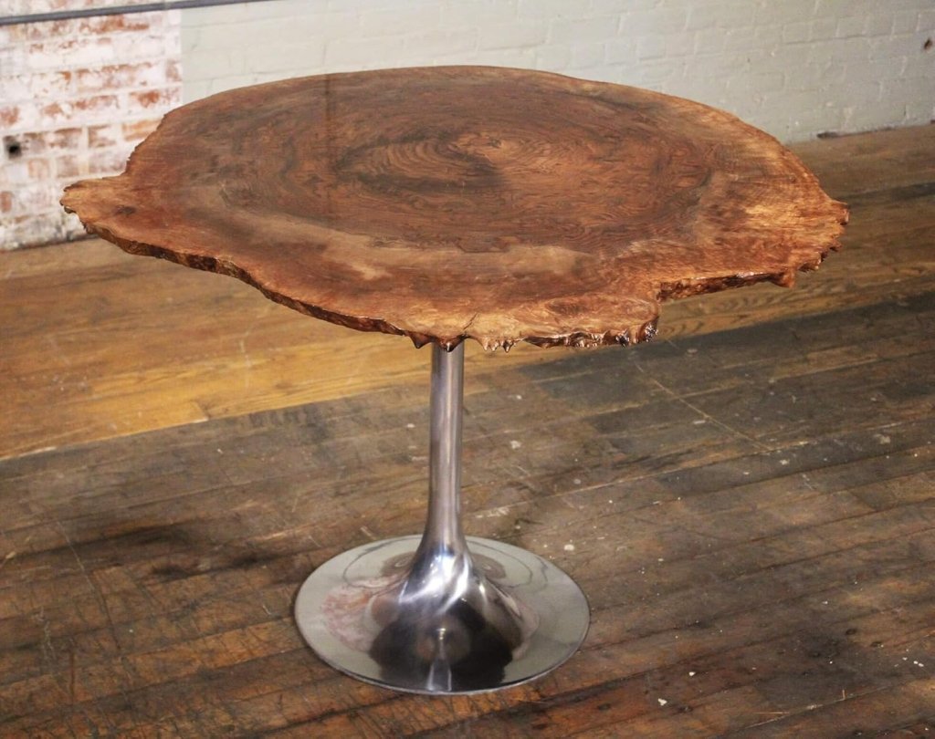 Customized Live Edge Round Table Top, Wooden Dinning Table, Coffee Table, Resin Table, Luxury Table, Walnut Table, Wooden Resin Table - resinhomefurniture