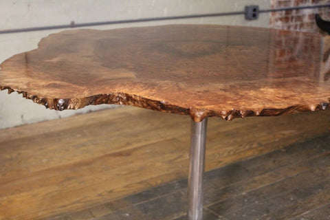 Customized Live Egde Wood Round Table Top Dinning Table Coffee Table Side/End Table Living Room Table Bar Counter Home Decor - resinhomefurniture