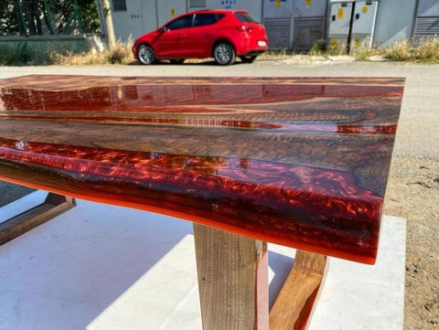 customized - red - lava - metallic - epoxy - resin - table - dining - table - coffee - table - acacia - wooden - table - living - room - table - coffee - table - console - table - patio - table - end - side - table - resinhomefurniture