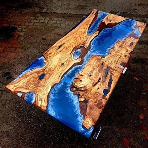 Epoxy Table Fully Customized Thick Resin River Table Top Indoor Outdoor Wooden Dining Table Top - resinhomefurniture