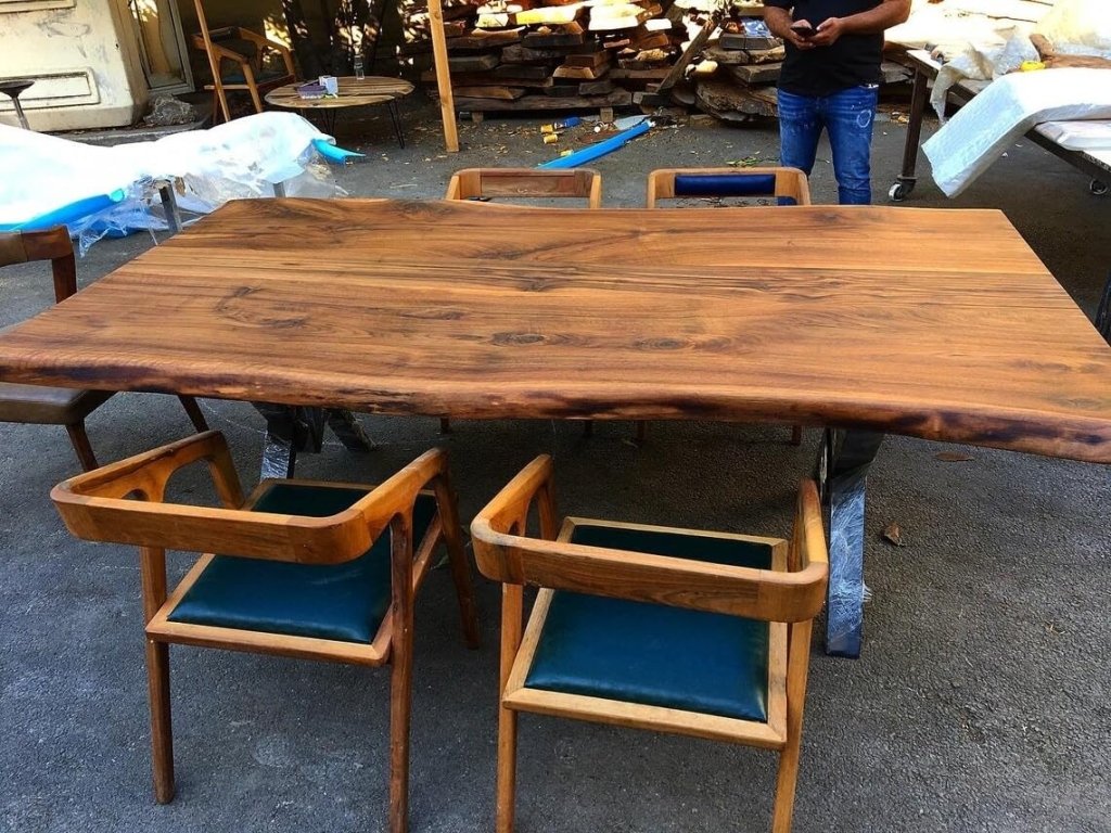 Exotic Live Edge Solid Wood Coffee Table Living Room Table Dining Table Console Table Patio Table Kitchen Table Centre Table Bar Counter Table Side Table - resinhomefurniture