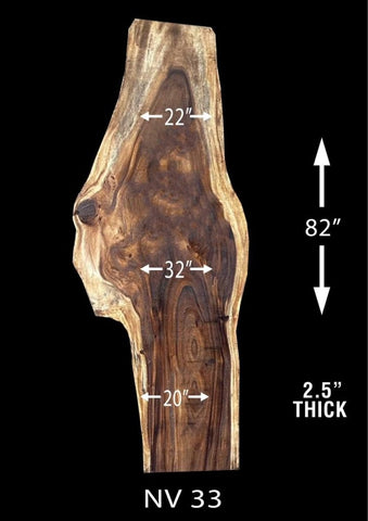 Handcrafted Live Edge Wooden Table – Adjustable Width 30 - 40 Inches, 30 - Inch Legs – Ideal for Dining, Workspace, or Unique Décor (82 X 32 INCHES) - resinhomefurniture