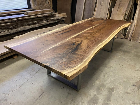 Houston Live Edge Solid Wood Coffee Table Living Room Table Dining Table Console Table Patio Table Kitchen Table Centre Table Bar Counter Table Side Table Home Décor - resinhomefurniture