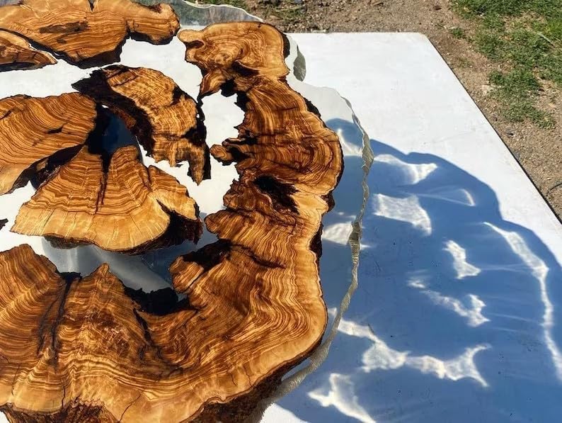 large - indoor - clear - round - wooden - live - edge - coffee - table - resin - table - living - room - table - for - 2 - 4 - 6 - 8 - transparent - table - side - end - table - walnut - table - home - decor - table - resinhomefurniture