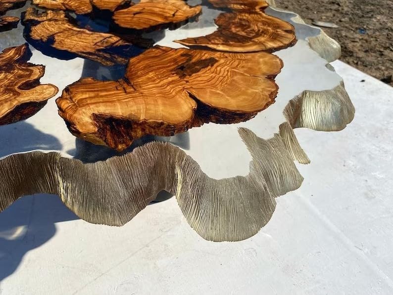 large - indoor - clear - round - wooden - live - edge - coffee - table - resin - table - living - room - table - for - 2 - 4 - 6 - 8 - transparent - table - side - end - table - walnut - table - home - decor - table - resinhomefurniture