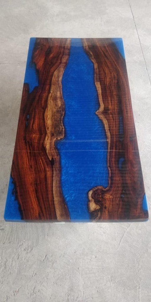 Large Indoor Dark Blue Epoxy Resin Coffee Table Living Room Table Office Table Patio Table Coastal Table Hallway Table Centre Table Side Table Home Decor - resinhomefurniture