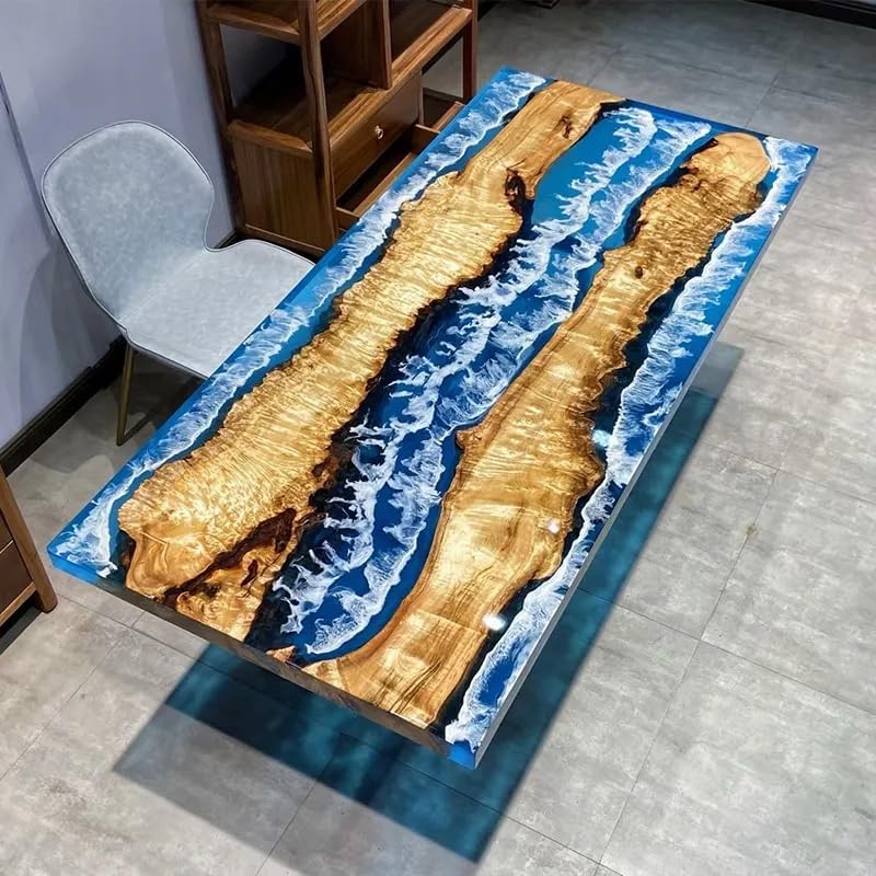 large - indoor - multi - river - ocean - look - epoxy - dining - table - resin - coffee - table - living - room - table - for - 2 - 4 - 6 - 8 - epoxy - table - top - epoxy - table - home - decor - bar - counter - resinhomefurniture