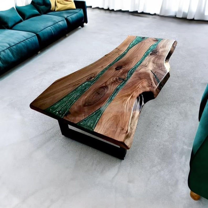 large - indoor - realistic - wooden - green - multi - river - table - epoxy - resin - dining - table - coffee - table - end - table - walnut - table - living - room - table - bar - counter - home - decor - side - table - resinhomefurniture