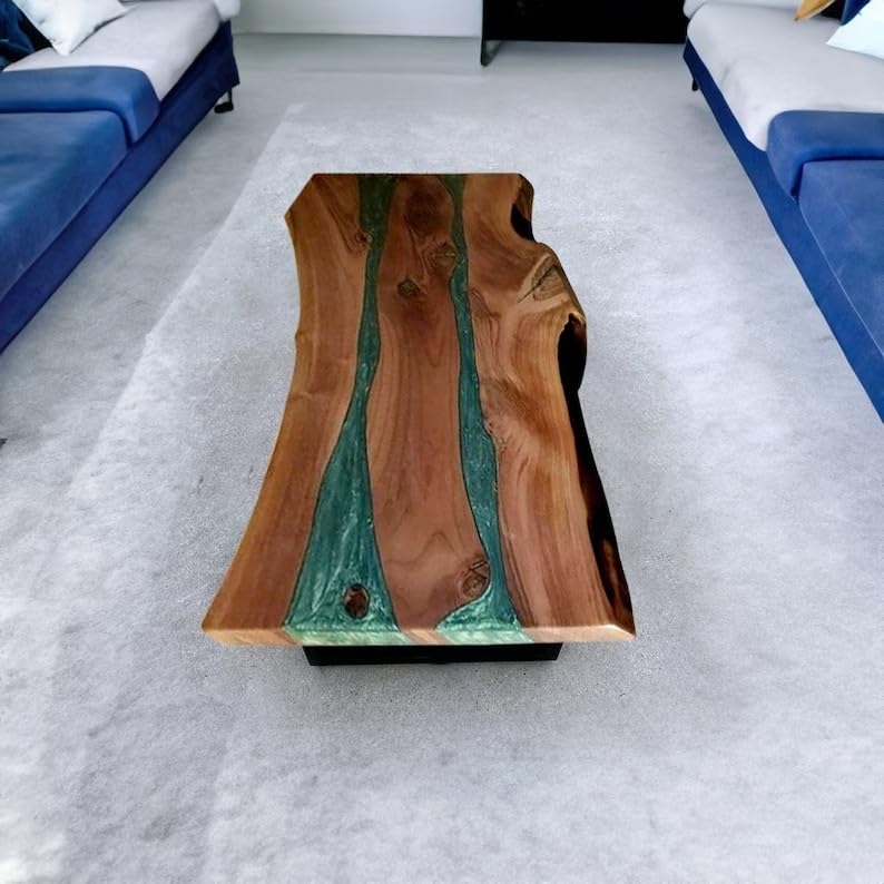 large - indoor - realistic - wooden - green - multi - river - table - epoxy - resin - dining - table - coffee - table - end - table - walnut - table - living - room - table - bar - counter - home - decor - side - table - resinhomefurniture