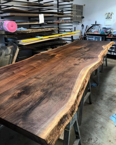 Large Massive Live Edge Wooden Dining Table Coffee Table Console Table Living Room Table Kitchen Table Patio Table Bar Table End/Side Table Centre Table Home Décor - resinhomefurniture