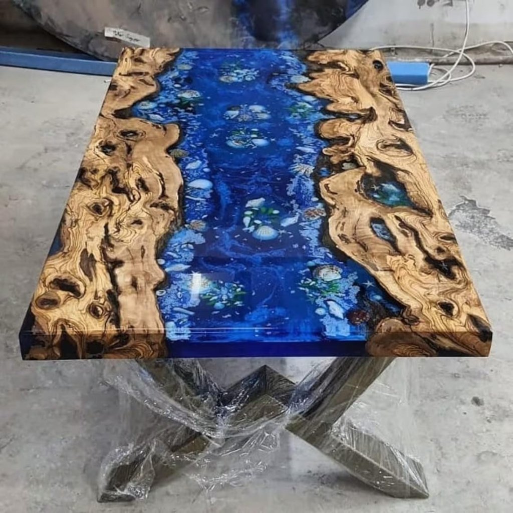 luxury - custom - acacia - wood - epoxy - resin - dining - table - living - room - table - center - table - kitchen - table - coffee - table - end - side - table - console - table - home - decor - resinhomefurniture