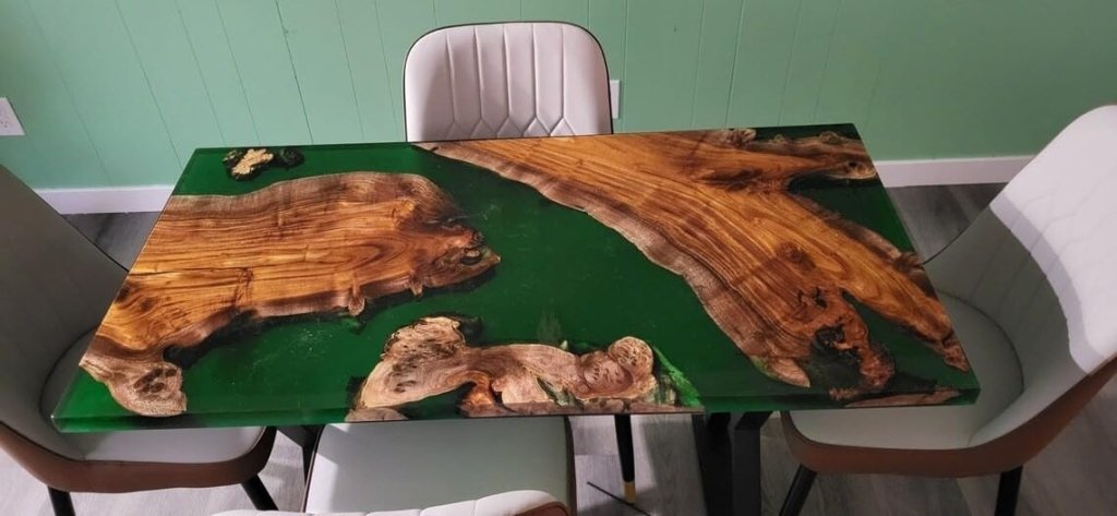 matte - green - resin - epoxy - coffee - table - dining - table - living - room - table - center - table - patio - table - coffee - table - wooden - table - kitchen - table - patio - table - side - end - table - resinhomefurniture