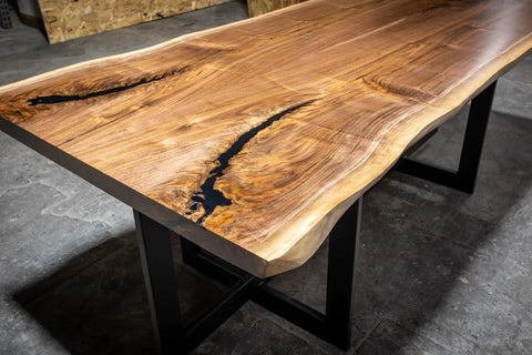 Meticulous Exquisite Live Edge Dining Table Coffee Table Patio Table Bar Counter Table Conference Table Kitchen Table Console Table End/Side Table Home Décor - resinhomefurniture
