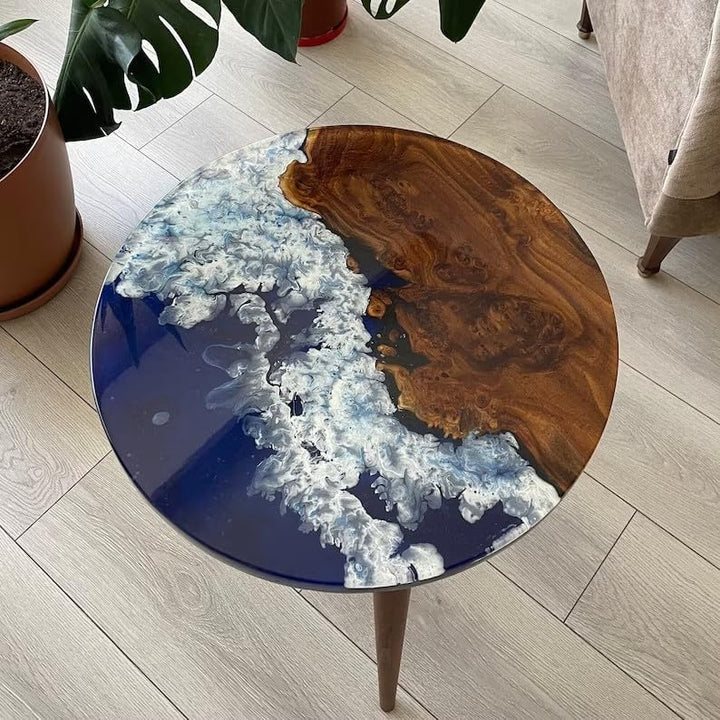 natural - custom - made - blue - epoxy - coffee - table - end - table - bar - counter - top - living - room - table - ocean - feel - table - for - 2 - 4 - 6 - 8 - side - table - home - decor - table - patio - table - resinhomefurniture
