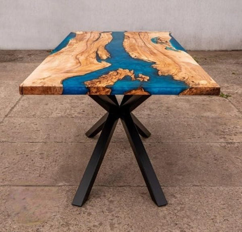 Pearl Metallic Epoxy Resin Dining Table Coffee Table Living Room Table Center Table Patio Table Console Table Kitchen Table End Table Side Table Bar Counter Table - resinhomefurniture