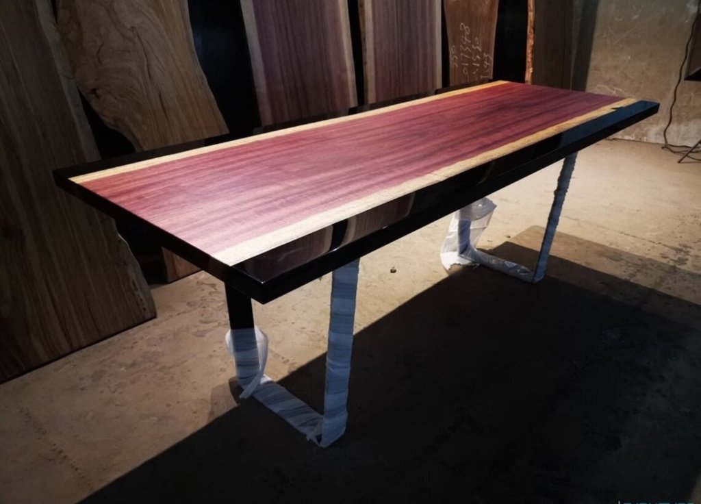 Personalized Large EPOXY Table, Black Resin - Wood Dining Table for 2, 4, 6, 8River Dining Table Top, Coffee Table Top, Living Room Table - resinhomefurniture