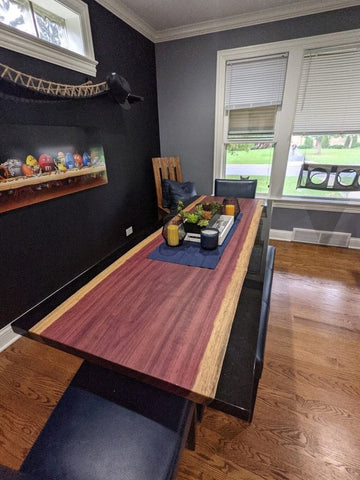 Personalized Large EPOXY Table, Black Resin - Wood Dining Table for 2, 4, 6, 8River Dining Table Top, Coffee Table Top, Living Room Table - resinhomefurniture