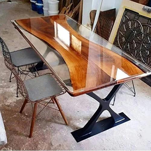 Personalized Large EPOXY Table, Clear Resin - Wood Dining Table for 2, 4, 6, 8River Dining Table Top, Coffee Table Top, Living Room Table, Bar Counter - resinhomefurniture